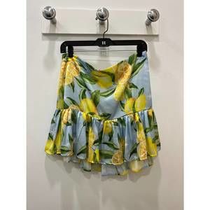 NEW BULULU lemons jamaica skirt in blue